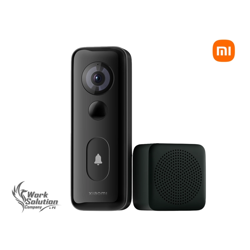 TIMBRE INTELIGENTE XIAOMI 3S CÁMARA 2K DETECTA PERSONAS AUDIO DOBLE VÍA BATERÍA - 1