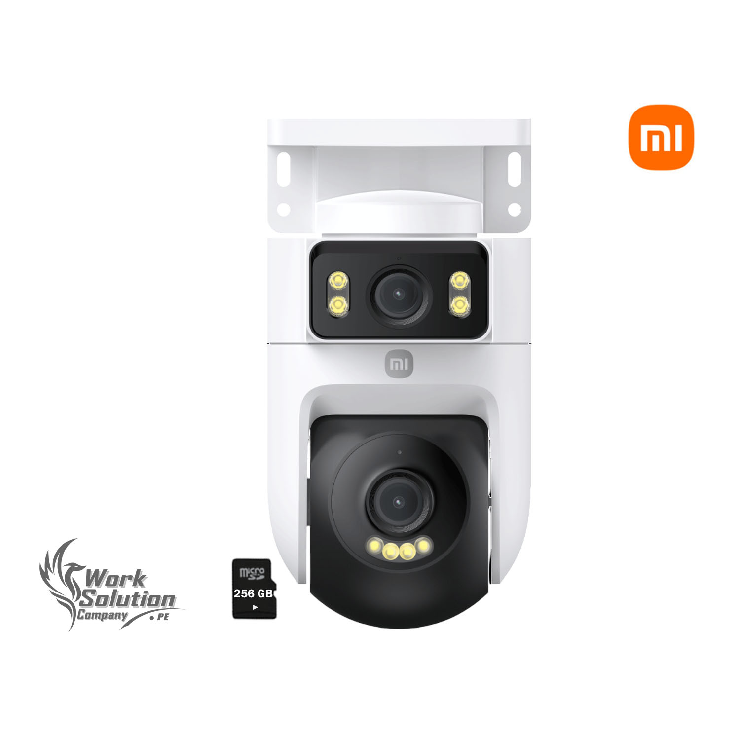 CÁMARA SEGURIDAD XIAOMI CW500 DUAL 4MP 2 LENTES DETECCIÓN IA SEGUIMIENTO LUZ ALARMA 256GB - 1