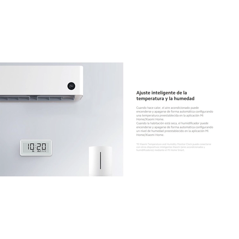 SENSOR SMART TEMPERATURA Y HUMEDAD XIAOMI MONITOR CLOCK RELOJ DIGITAL - 5