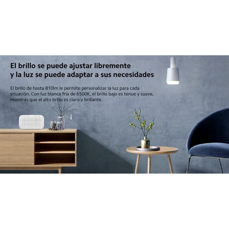 FOCO INTELIGENTE XIAOMI LED BLANCA FRÍA 6500 K 810 LM CONTROL VOZ APP - 3