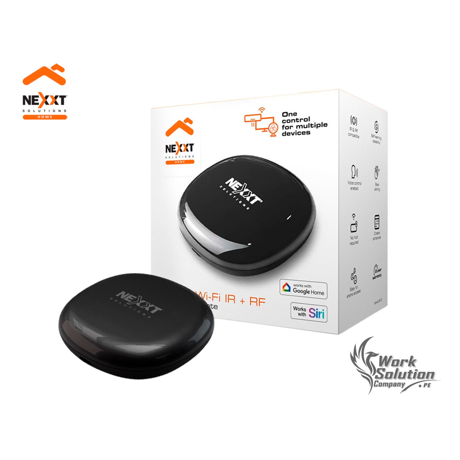 CONTROL UNIVERSAL INTELIGENTE NEXXT NHA-I610 COMPATIBLE IR+RF CONTROL VOZ - 1