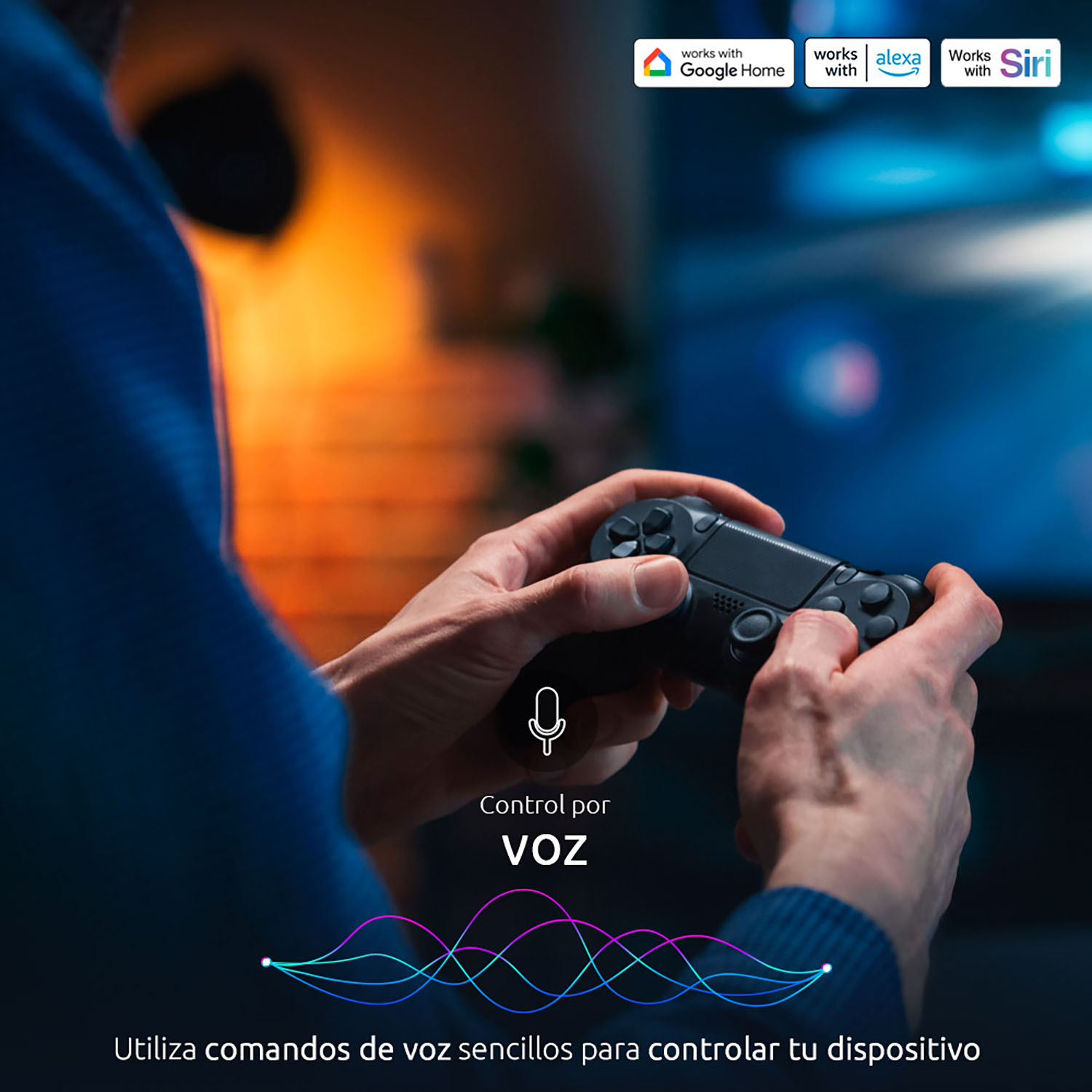 CONTROL UNIVERSAL INTELIGENTE NEXXT NHA-I610 COMPATIBLE IR+RF CONTROL VOZ - 4