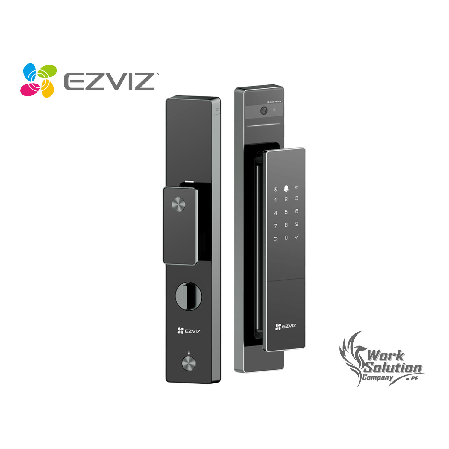 CERRADURA INTELIGENTE EZVIZ DL50FVS RECONOCIMIENTO FACIAL MÚLTIPLE MÉTODO DE DESBLOQUEO PANTALLA - 1