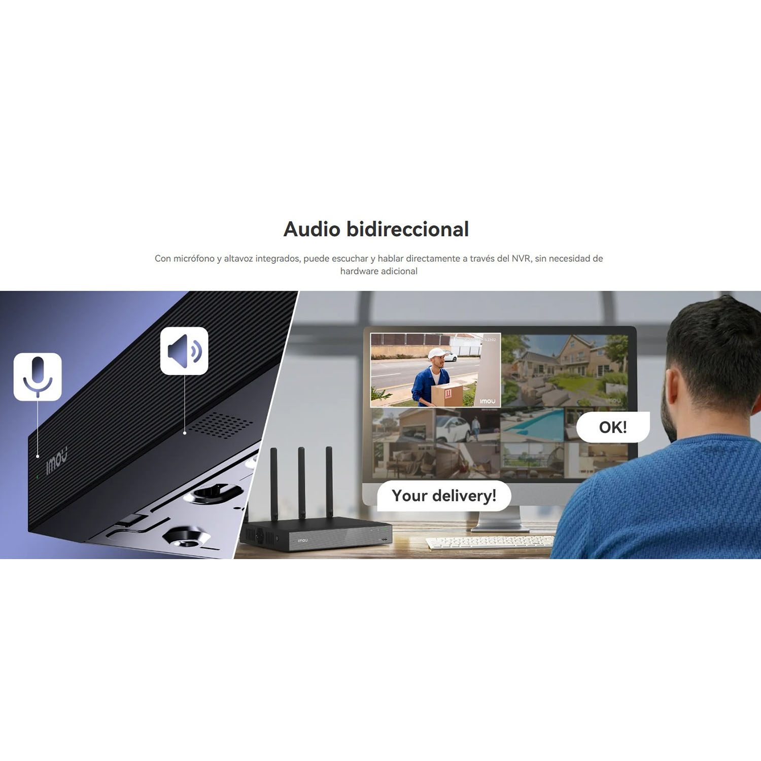 GRABADOR NVR IMOU N110W 10 CANALES WIFI CONVERSACIÓN BIDIRECCIONAL 4K HDMI COMPATIBILIDAD ONVIF - 3