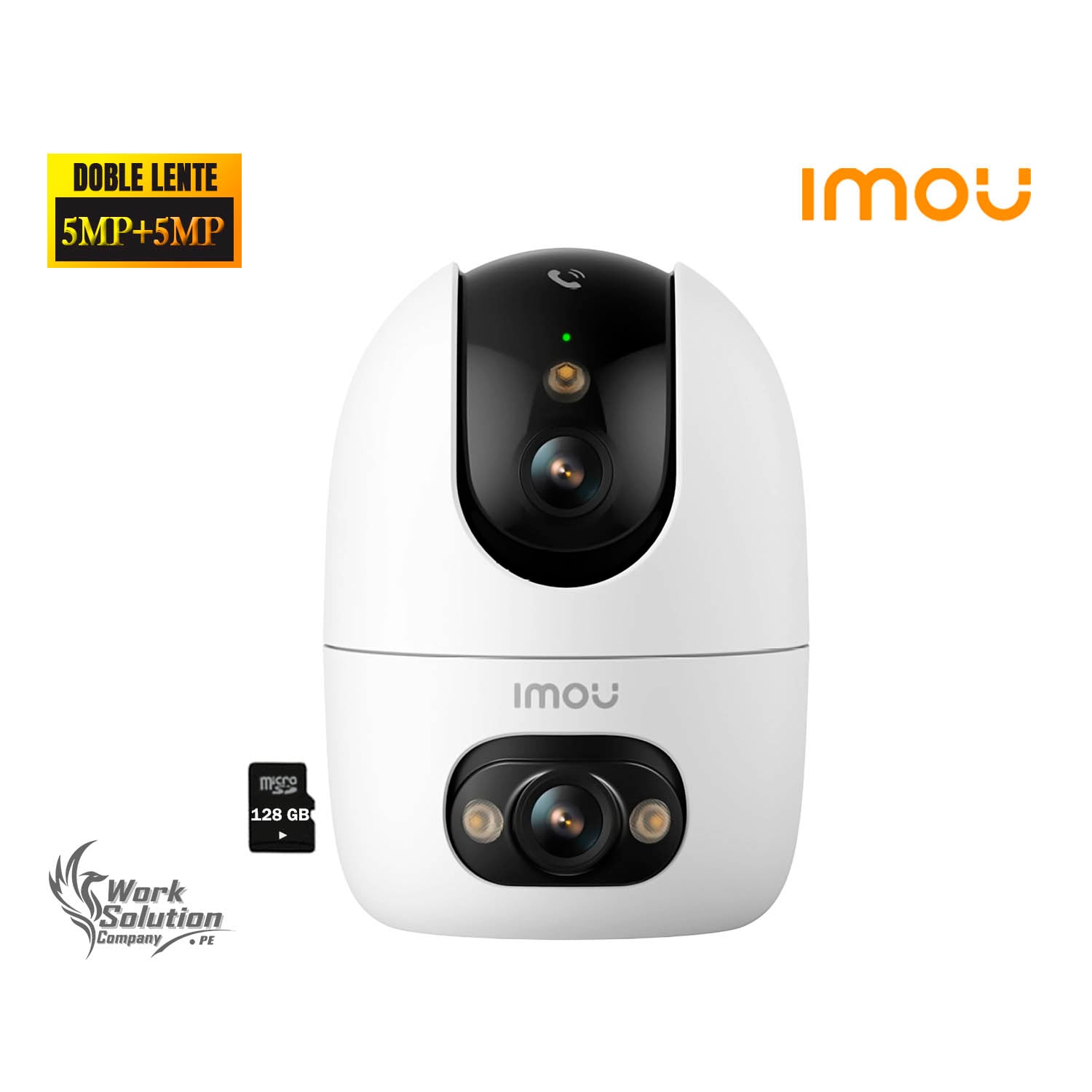 CÁMARA SEGURIDAD IMOU RANGER 2 DUAL 10MP 5MP + 5MP SD 128GB DOBLE LENTE DETECCIÓN IA BOTÓN LLAMADA - 1