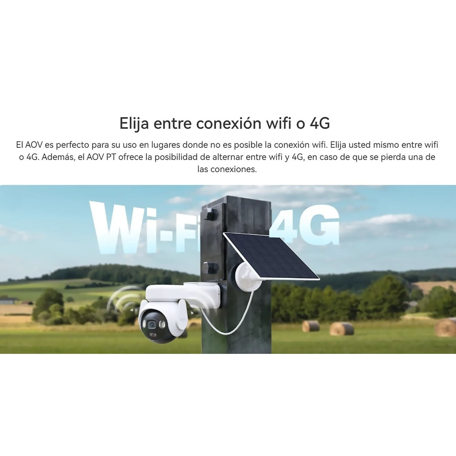 CÁMARA SEGURIDAD IMOU AOV PT 5MP + SD 256GB 4G WIFI DETECCIÓN HUMANA DISUACIÓN ACTIVA BATERÍA PANEL SOLAR - 5
