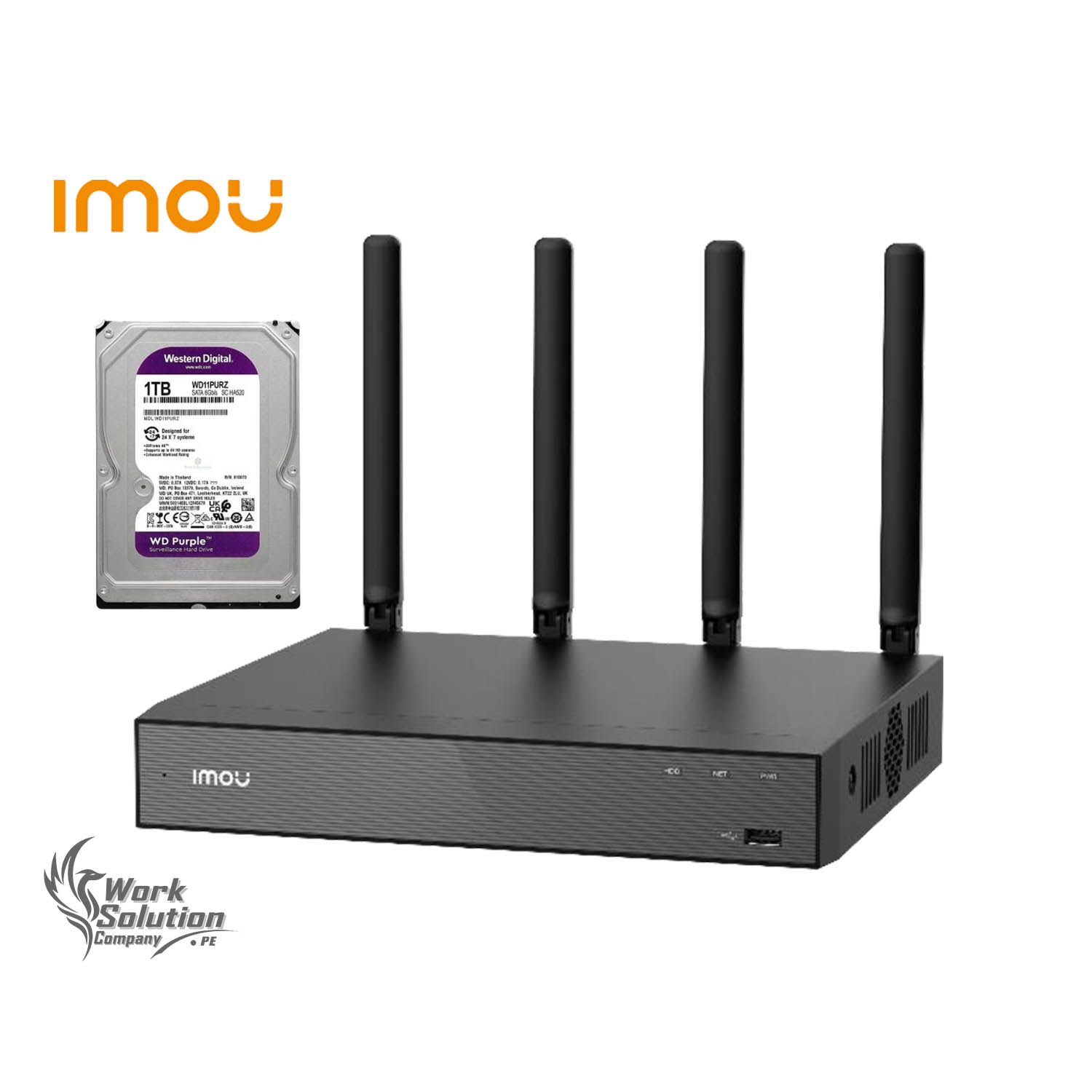 GRABADOR NVR IMOU N118W 18 CANALES WIFI CONVERSACIÓN BIDIRECCIONAL 4K HDMI COMPATIBILIDAD ONVIF 1TB - 1