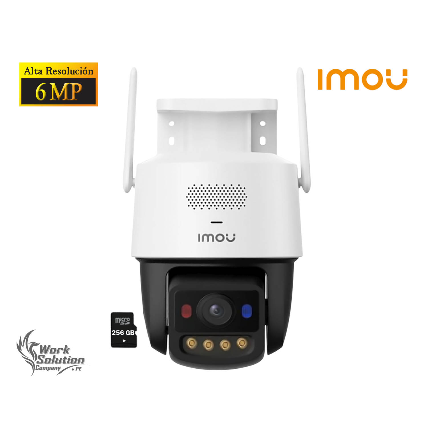 CÁMARA SEGURIDAD IMOU TITAN PRO 6MP + SD 256GB AUDIO BIDIRECCIONAL VISIÓN NOCHE COLOR DISUACIÓN ACTIVA - 1