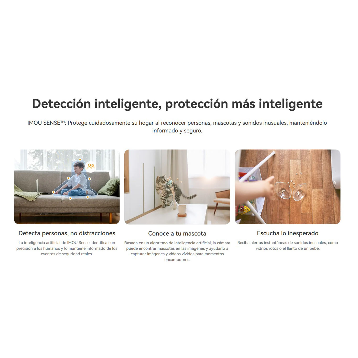 CÁMARA SEGURIDAD IMOU RANGER 2 PRO 3MP + SD 64GB DETECCIÓN RUIDO VISIÓN 360 BOTÓN LLAMADA APP - 3