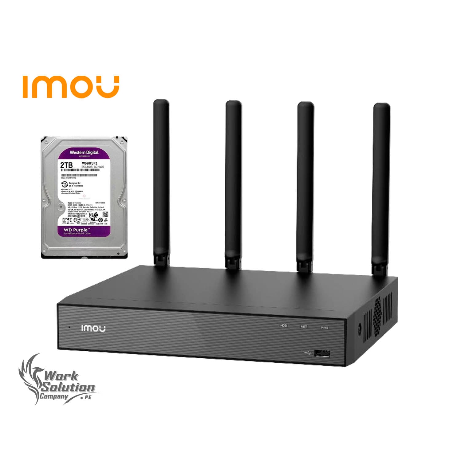GRABADOR NVR IMOU N118W 18 CANALES WIFI CONVERSACIÓN BIDIRECCIONAL 4K HDMI COMPATIBILIDAD ONVIF 2TB - 1