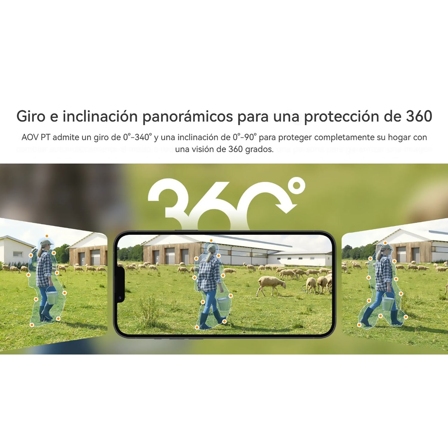 CÁMARA SEGURIDAD IMOU AOV PT 5MP + SD 64GB 4G WIFI DETECCIÓN HUMANA DISUACIÓN ACTIVA BATERÍA PANEL SOLAR - 3