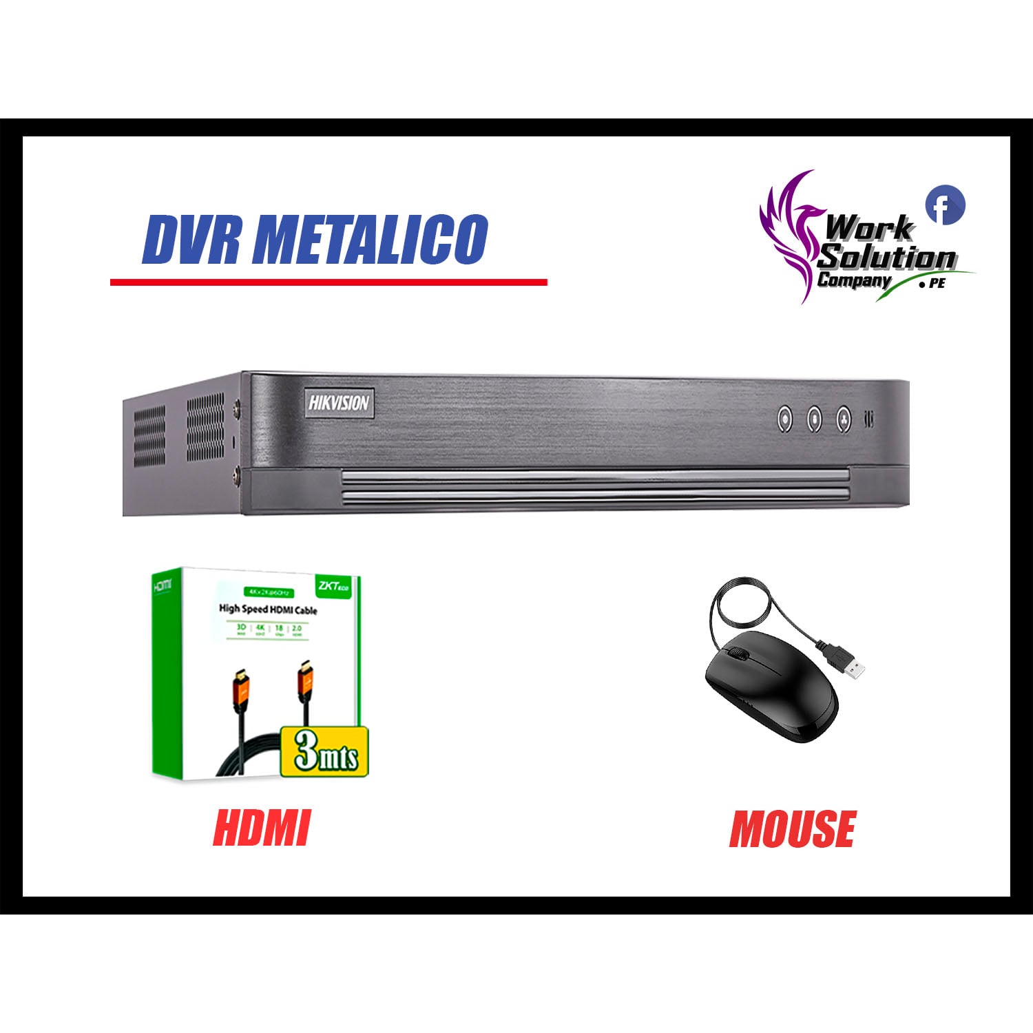 CÁMARA SEGURIDAD HIKVISION KIT 6 FULL HD AUDIO INCORPORADO HDMI 3M DISCO 1TB WD - 3