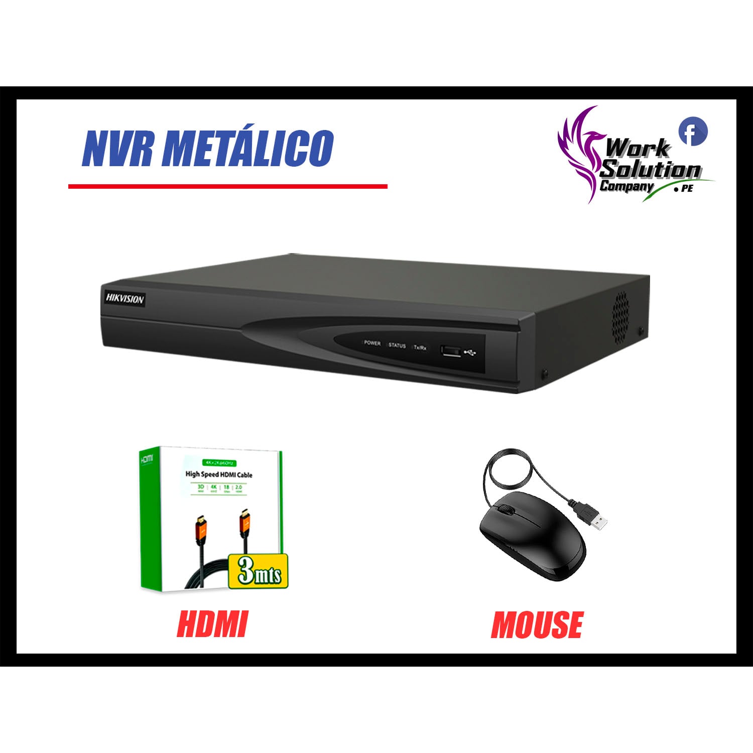KIT 6 CÁMARA SEGURIDAD HIKVISION IP POE 4MP COLOR VU TUBO VISIÓN COLOR DISCO 2TB - 3