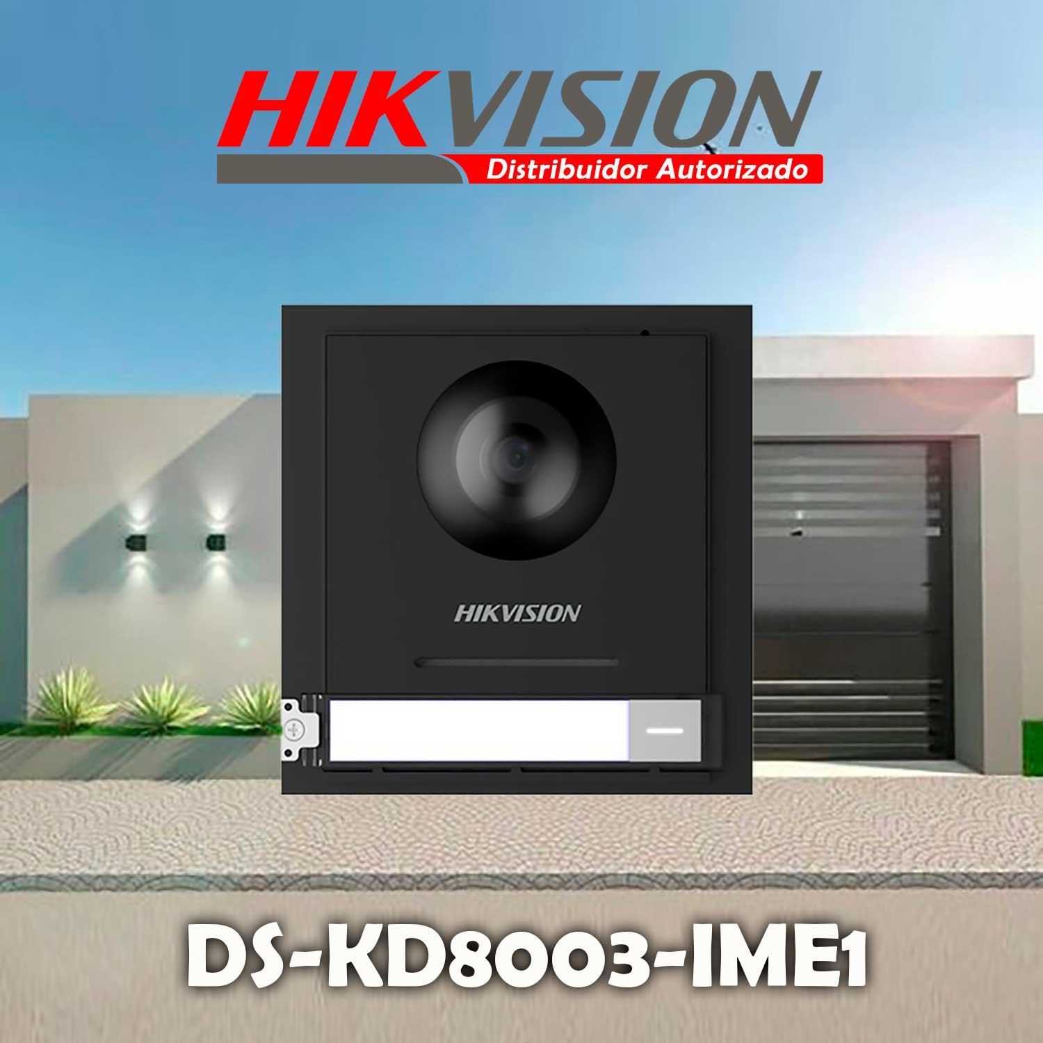 FRENTE DE VIDEOPORTERO HIKVISION DS-KD8003 CÁMARA OJO PEZ 2MP BOTÓN LLAMADA 6 PANTALLAS - 2