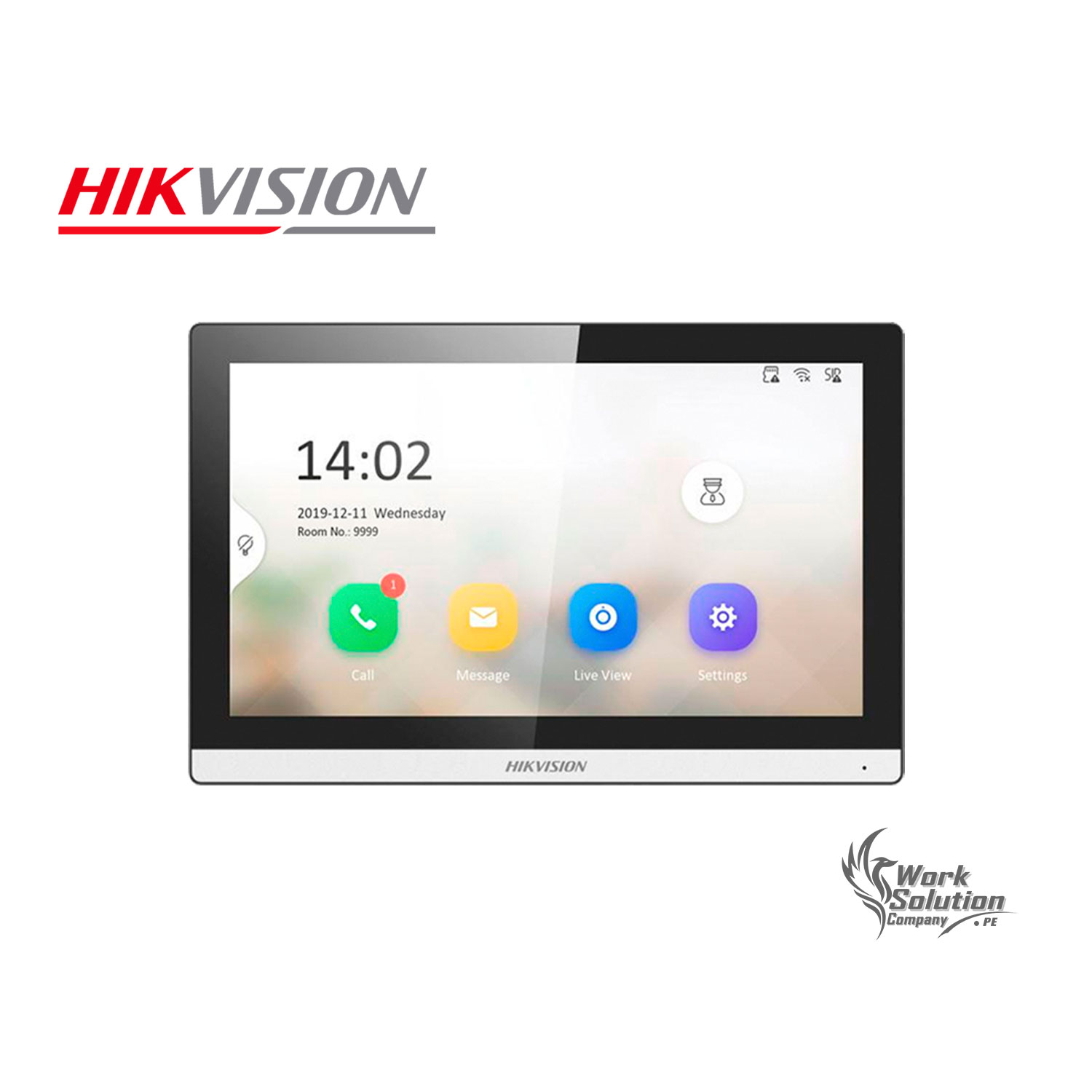 MONITOR PARA VIDEOPORTERO HIKVISION DS-KH6350 HD PANTALLA TÁCTIL CONTROL APP - 1