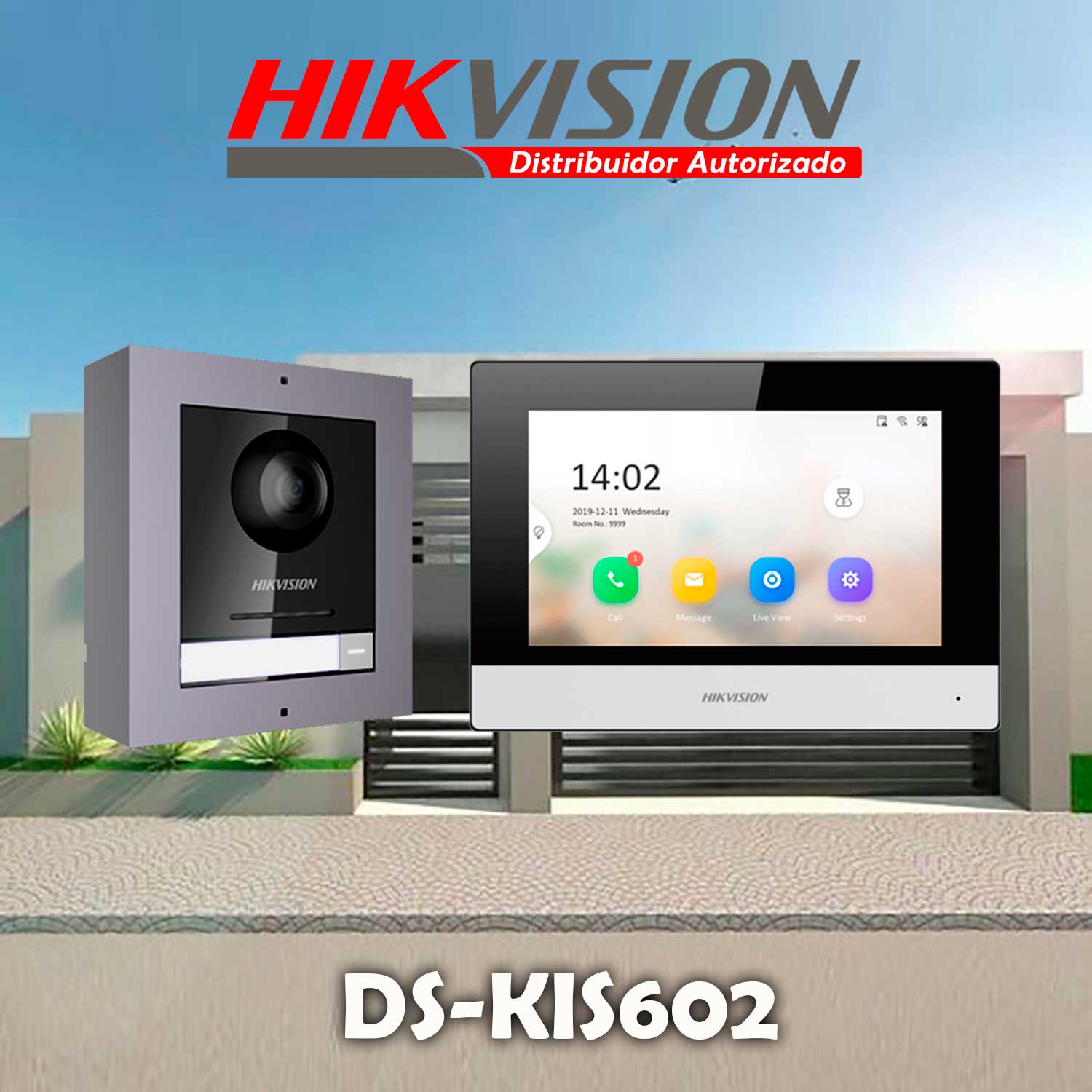 KIT VIDEOPORTERO IP HIKVISION DS-KIS602 CÁMARA 2MP APP LLAMADA 2 ANEXOS - 2