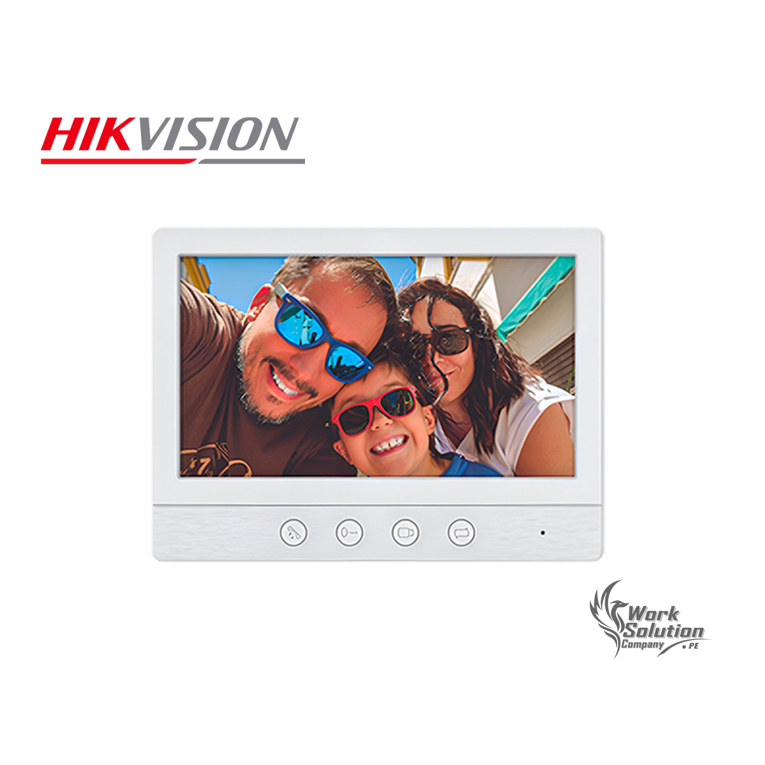 MONITOR PARA VIDEOPORTERO HIKVISION DS-KH2230T HD 7 PULGADAS BOTÓN FÍSICO - 1