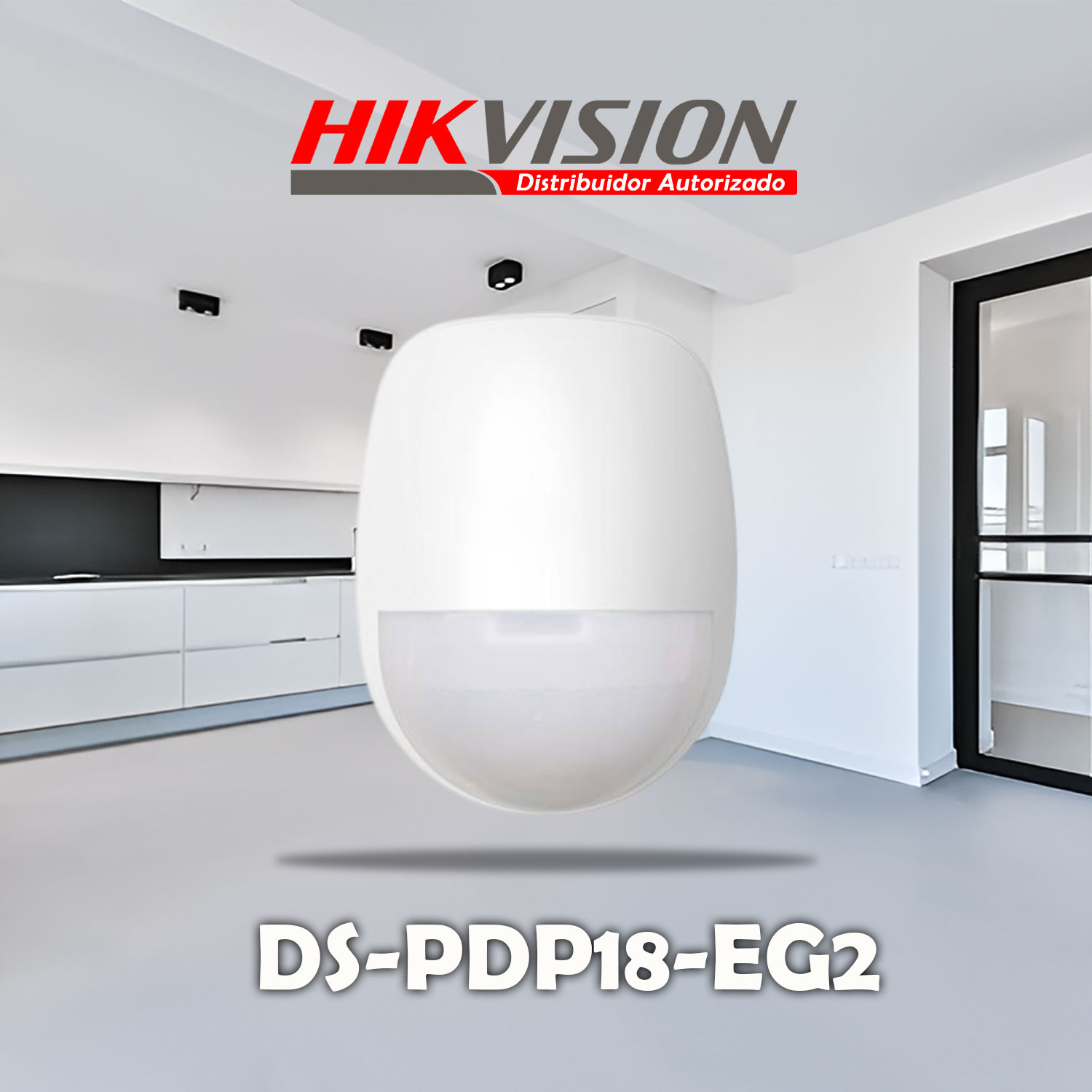 DETECTOR PIR HIKVISION DS-PDP18-EG2 CABLEADO DETECCIÓN 18M INTERIOR - 2