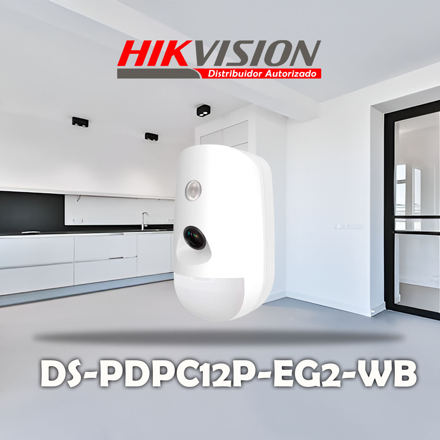 DETECTOR PIR HIKVISION DS-PDPC12P-EG2-WB CON CÁMARA INALÁMBRICO DETECCIÓN 15M INTERIOR - 2