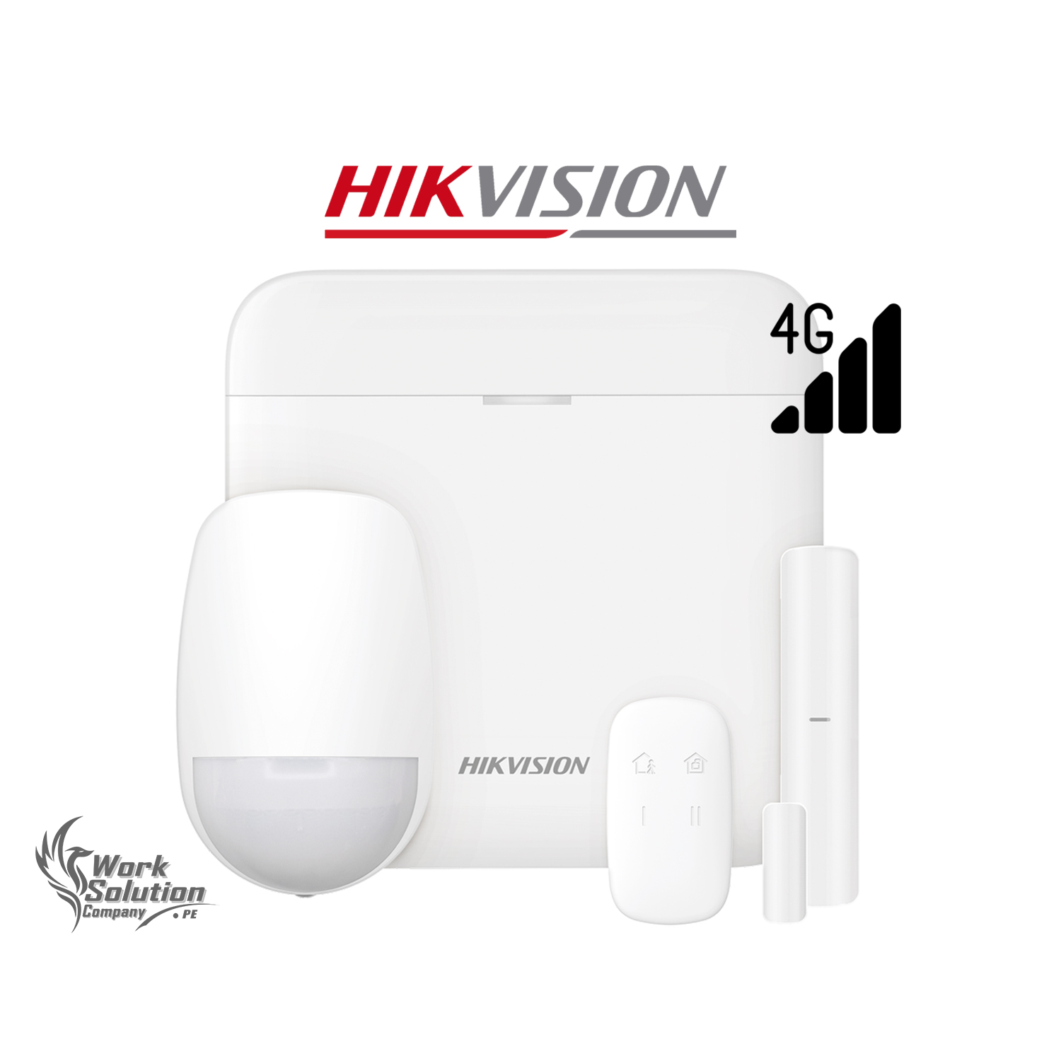 KIT ANTIRROBO HIKVISION AX PRO DS-PWA48-KIT-WB(LA) 4G 48 ZONAS PANEL SENSOR PIR CONTACTO CONTROL - 1