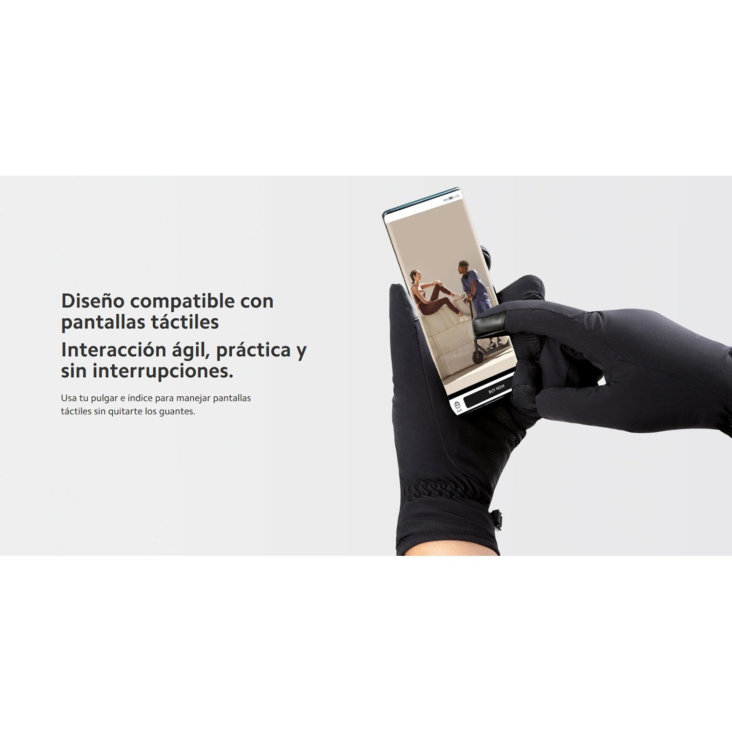 GUANTES XIAOMI RIDING GLOVES IMPERMEABLE CONTRA VIENTO DEDO TÁCTIL TALLA XL - 3