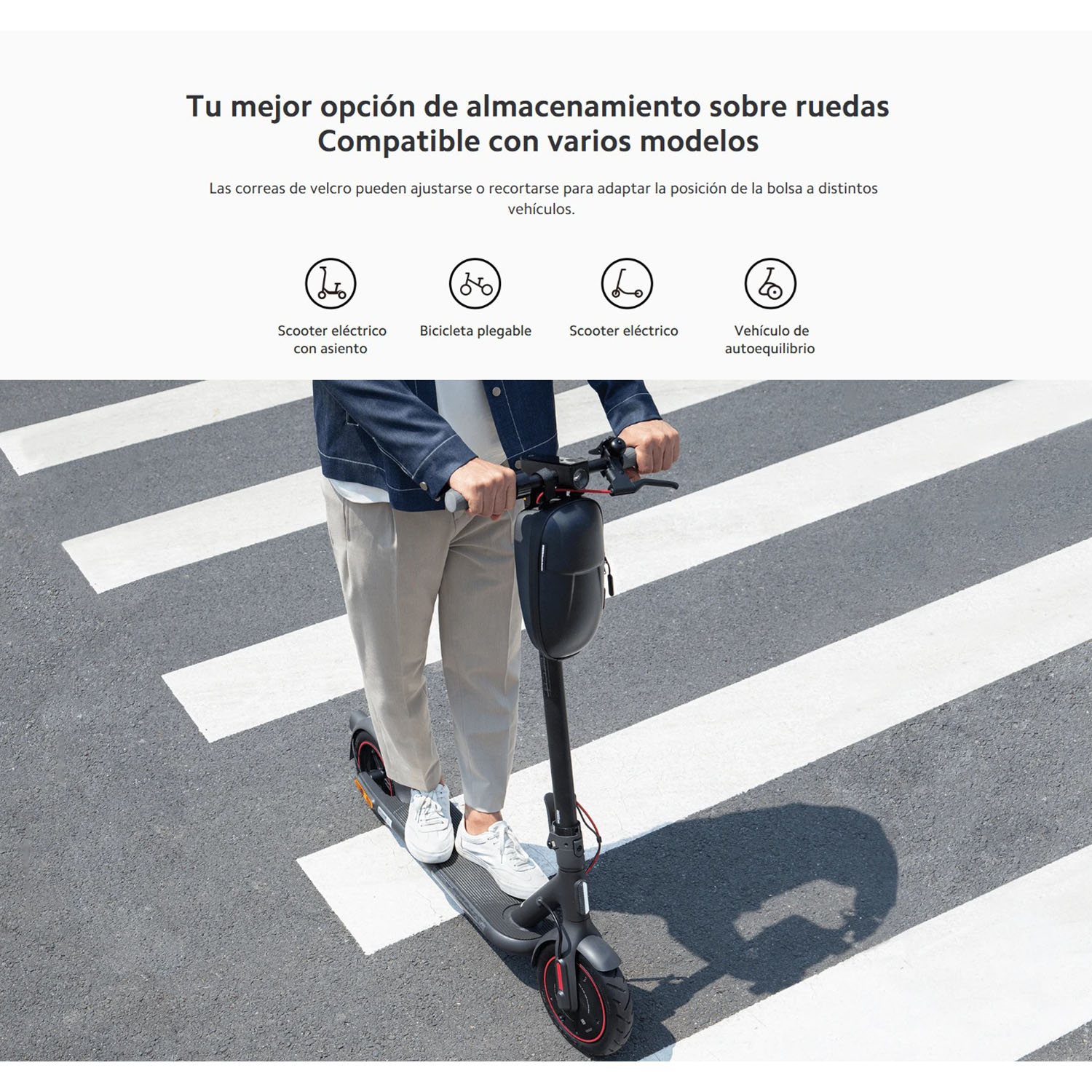 MOCHILA XIAOMI STORAGE BAG PARA SCOOTER PROTECCIÓN CONTRA GOLPES - 3