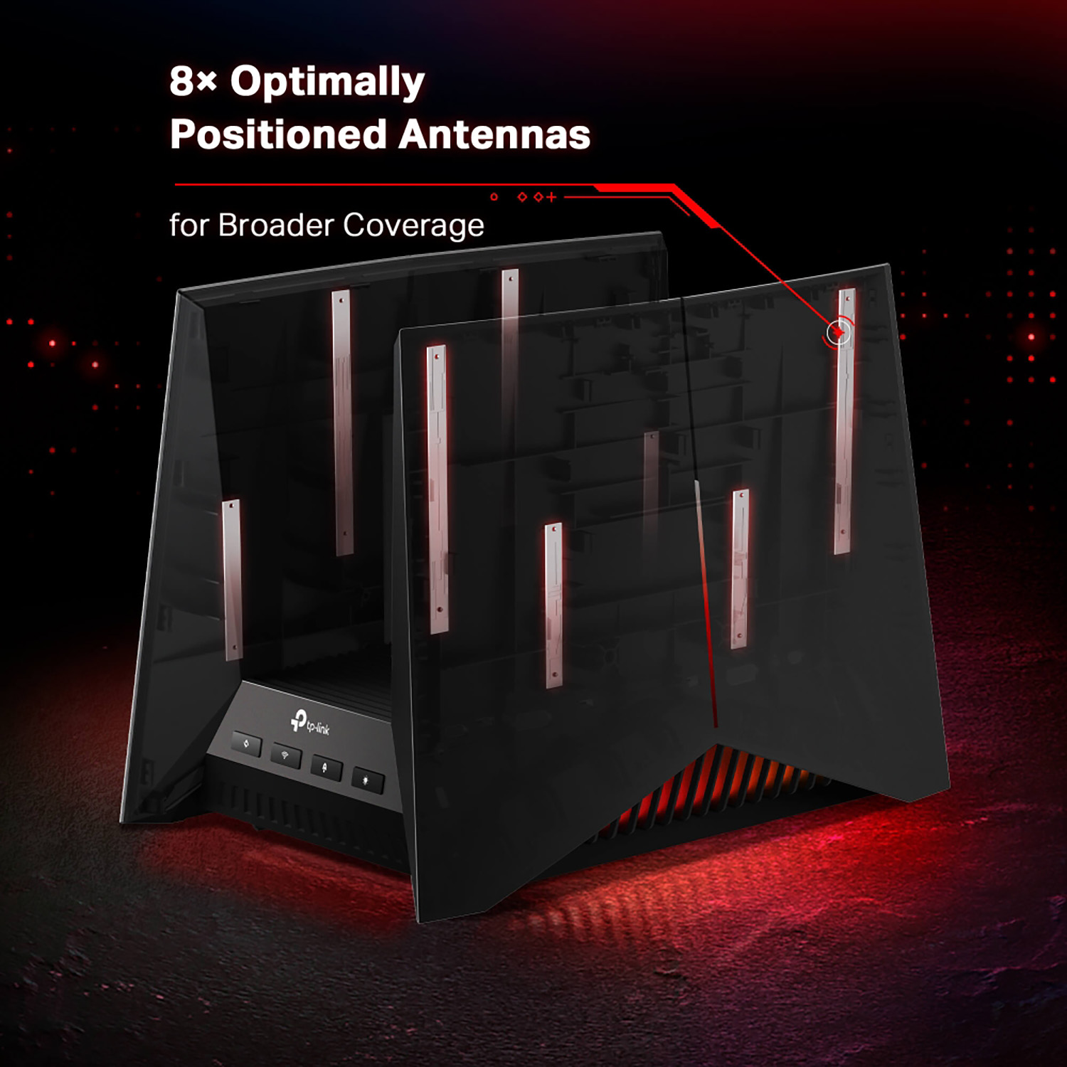 ROUTER GAMING TP-LINK ARCHER GE800 WIFI 7 TRIBANDA BE19000 PANEL GAMING - 3