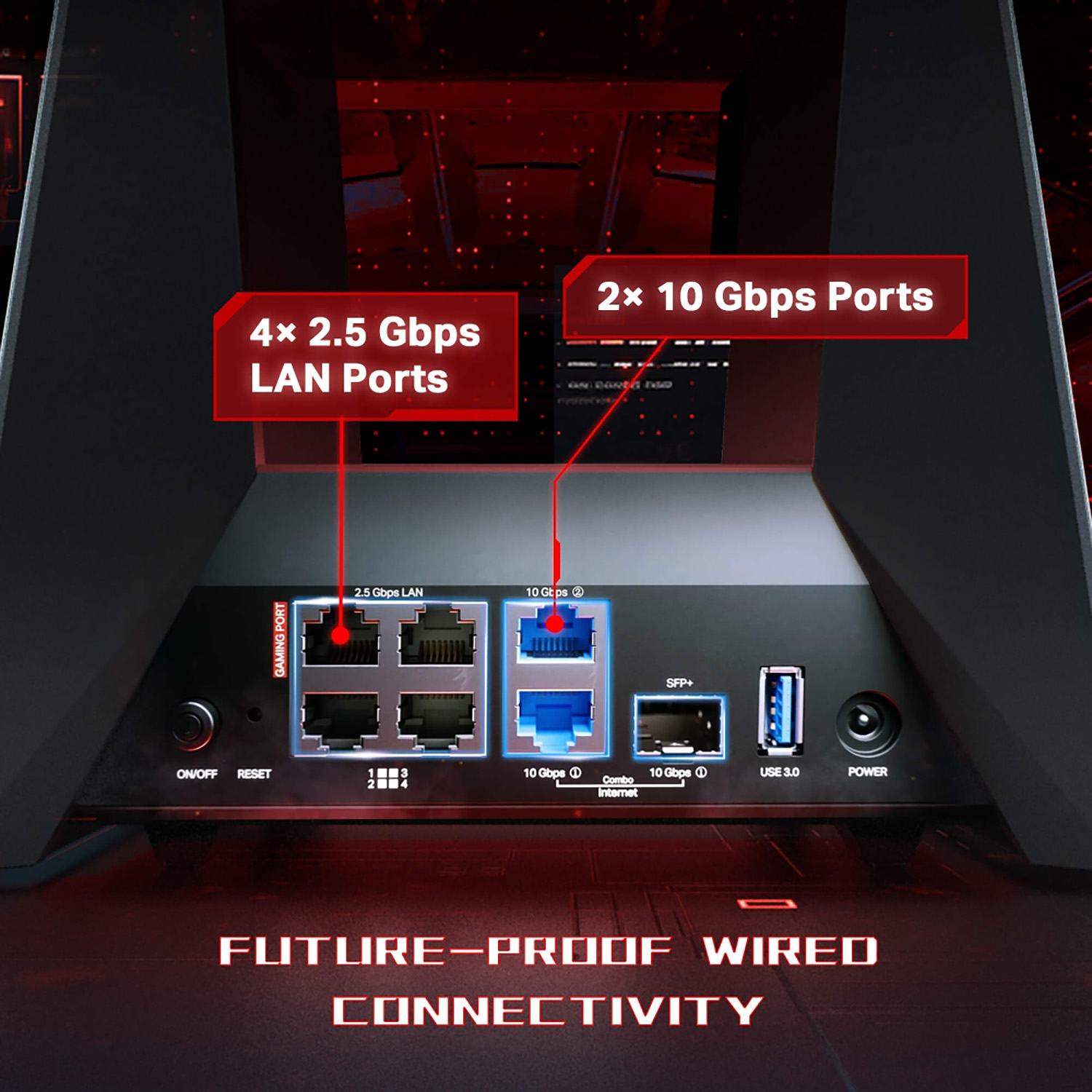 ROUTER GAMING TP-LINK ARCHER GE800 WIFI 7 TRIBANDA BE19000 PANEL GAMING - 4