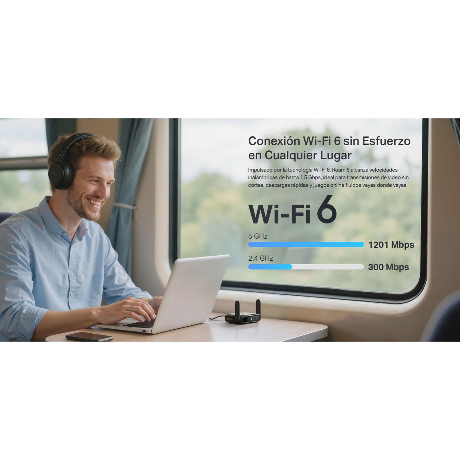 ROUTER TP-LINK TL-WR1512X WIFI 6 DOBLE BANDA AX1500 PORTÁTIL - 3
