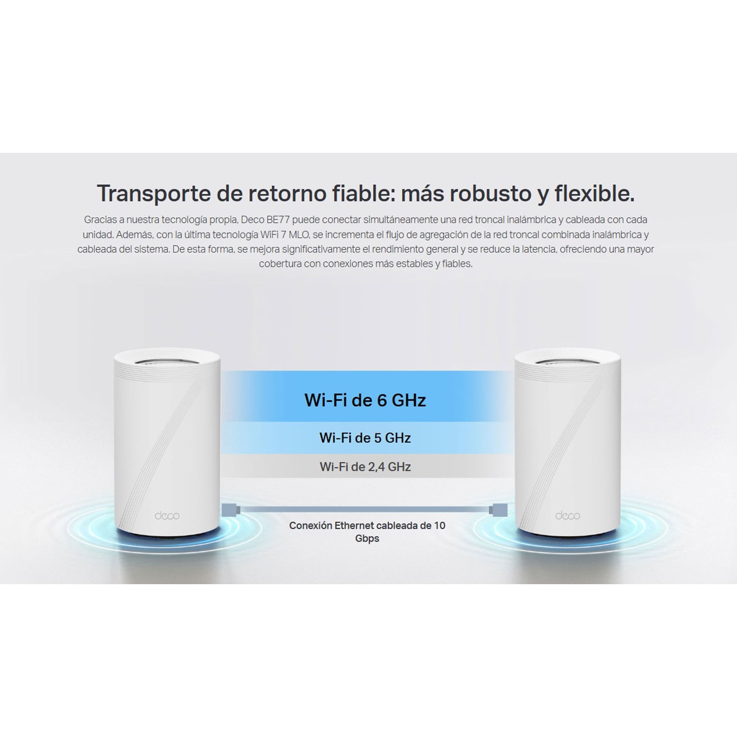 SISTEMA MESH TP-LINK DECO BE77 (3-PACK) WIFI 7 TRIBANDA BE17000 - 5