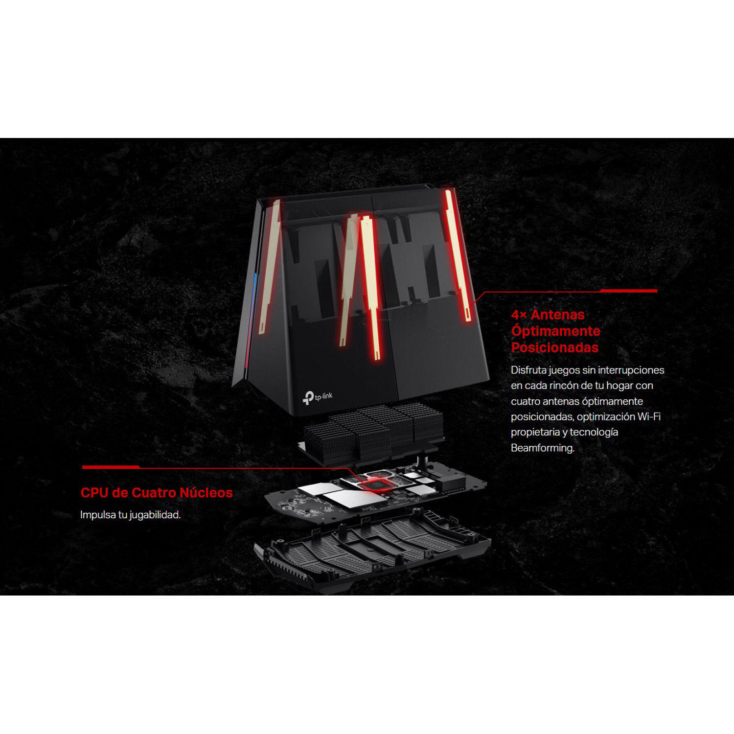 ROUTER GAMING TP-LINK ARCHER GE550 WIFI 7 TRIBANDA BE9300 PANEL GAMING - 3