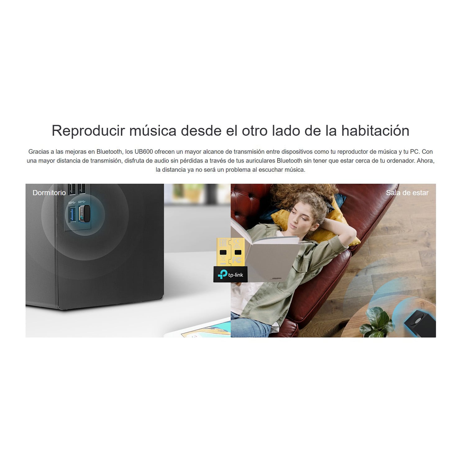 ADAPTADOR BLUETOOTH USB TP-LINK UB600 USB Bluetooth 6.0 - 3