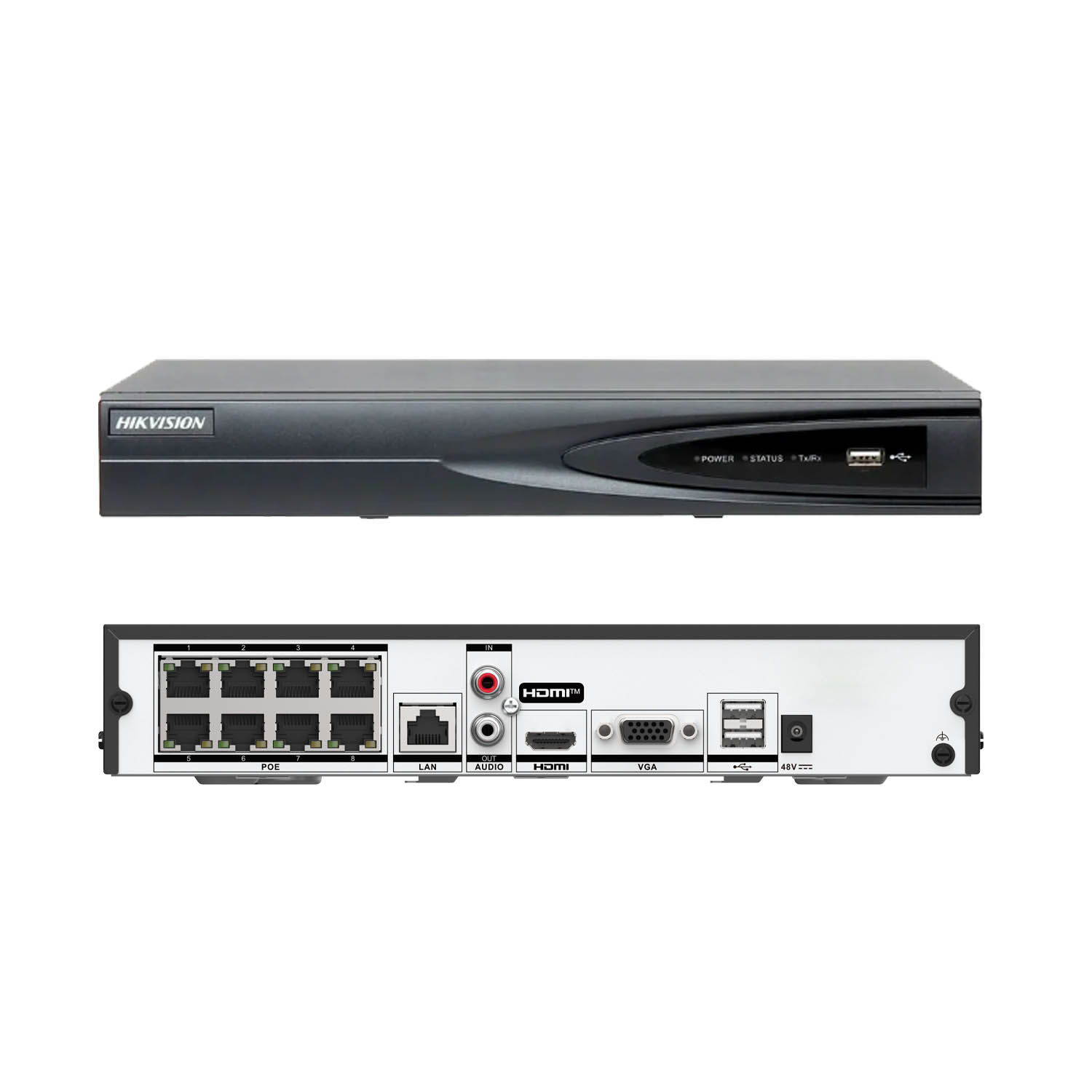 GRABADOR NVR IP POE HIKVISION DS-7108NI-Q1/8P 8 CANALES HASTA 6MP HDMI VGA - 4