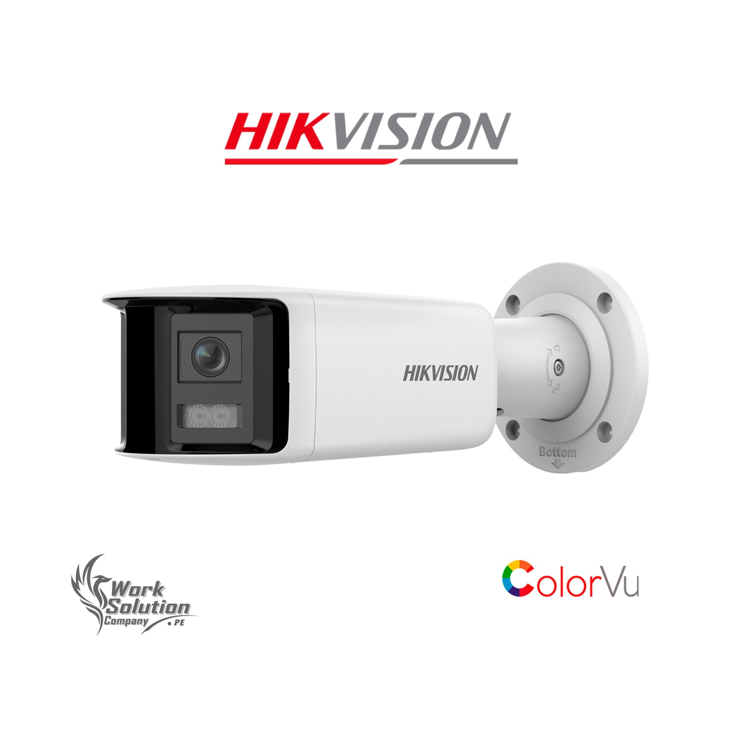 CÁMARA SEGURIDAD IP HIKVISION DS-2CD2T47G2P-LSU/SL 4MP TUBO COLORVU VISIÓN 180 LUZ ALARMA - 1