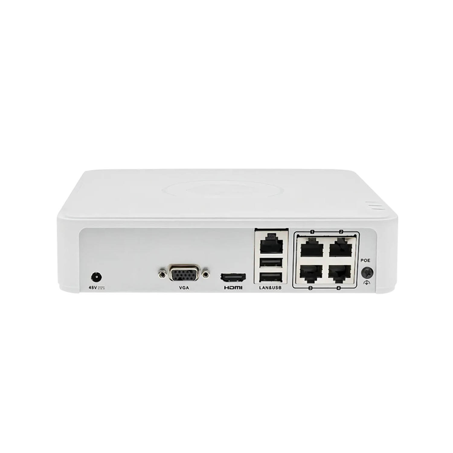 GRABADOR NVR IP POE HIKVISION DS-7104NI-Q1/4P 4 CANALES HASTA 6MP HDMI VGA - 4