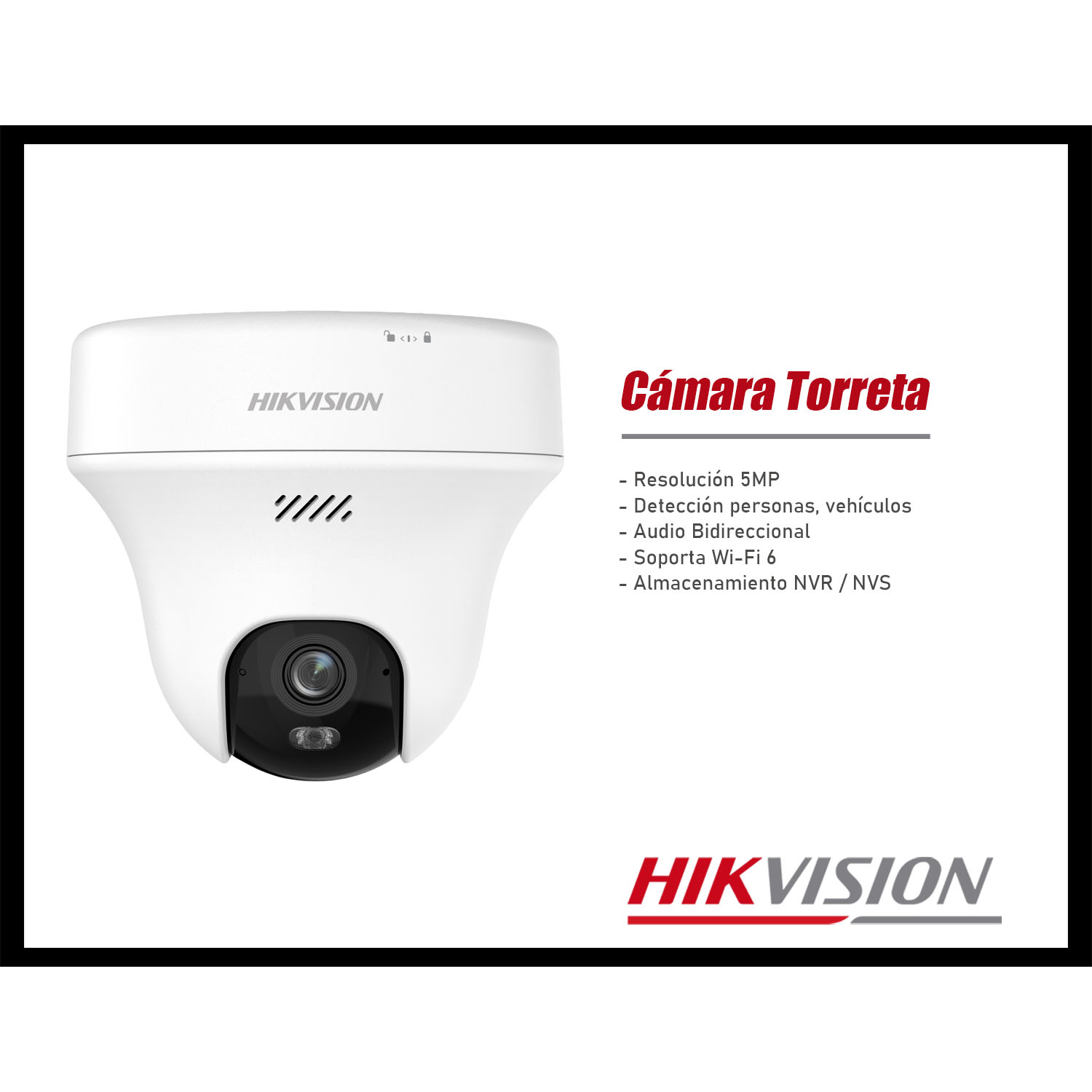 KIT CÁMARAS SEGURIDAD IP HIKVISION NKS4245WBTH TORRETA 5MP TUBO 4MP AUDIO BIDIRECCIONAL NVS 4CH - 2