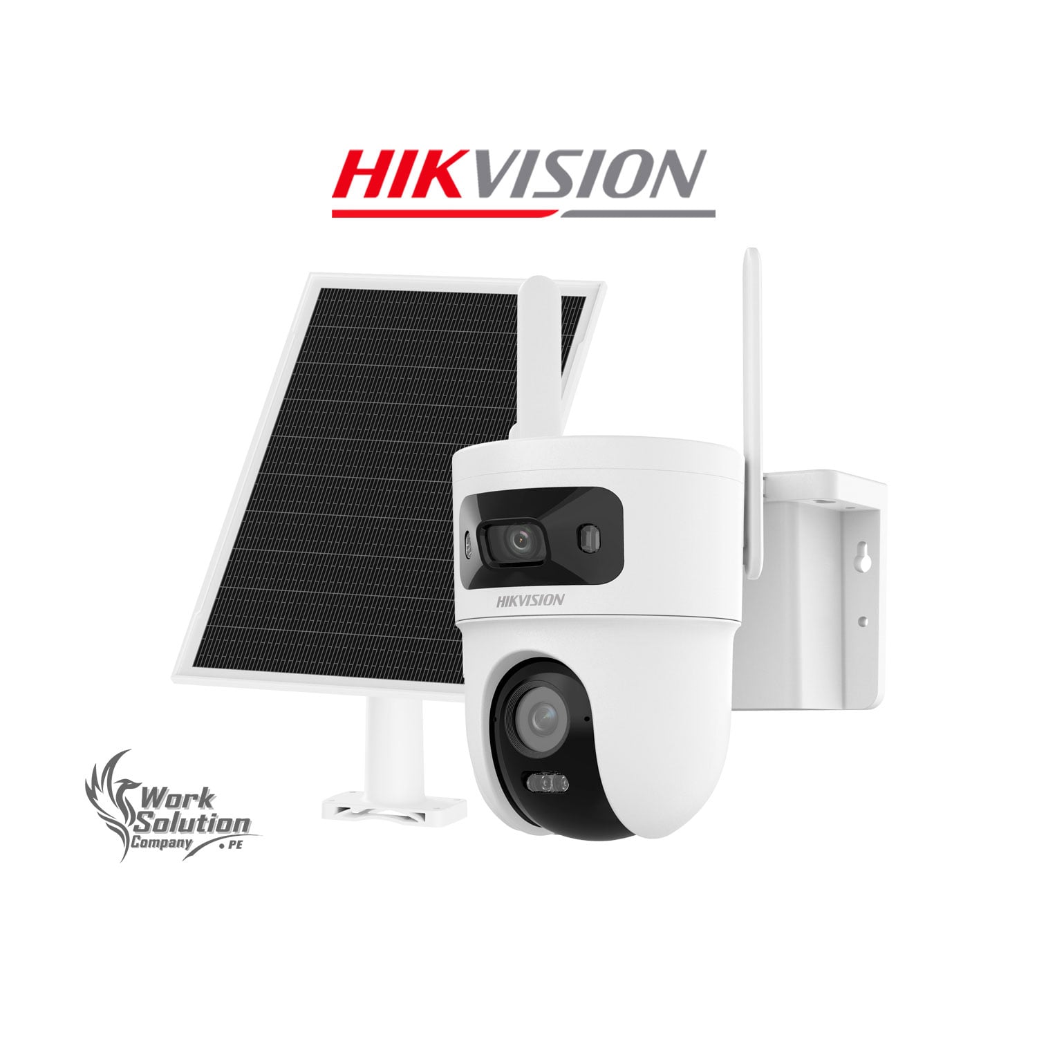 CÁMARA SEGURIDAD HIKVISION DS-2CFSP8-D/4G DOBLE LENTE 4MP + 4MP 4G DETECCIÓN IA BATERÍA PANEL - 1
