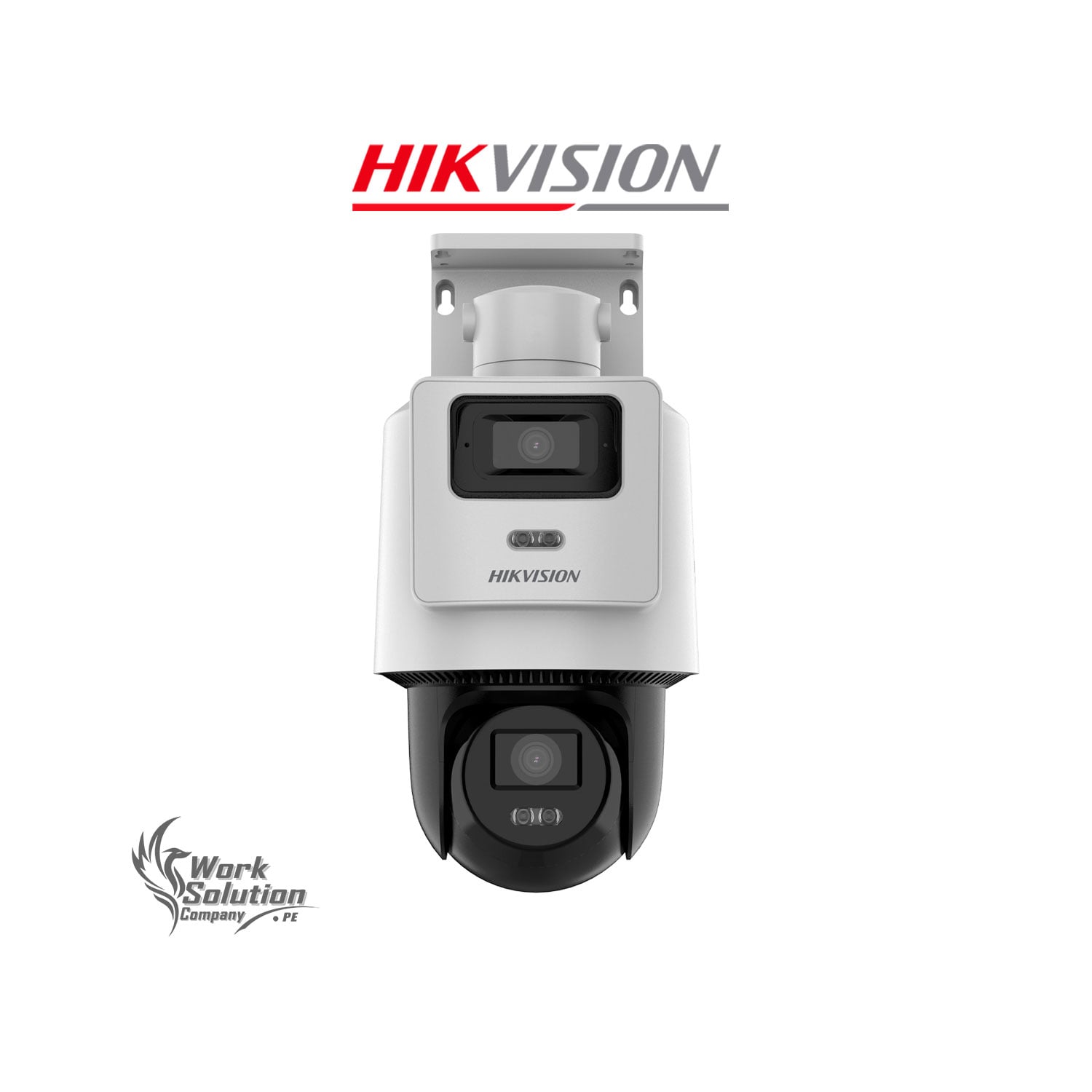 CÁMARA SEGURIDAD IP HIKVISION DS-2SE2C400MWG-E/14 4MP DOBLE LENTE DOMO PT DETECCIÓN VEHÍCULOS - 1