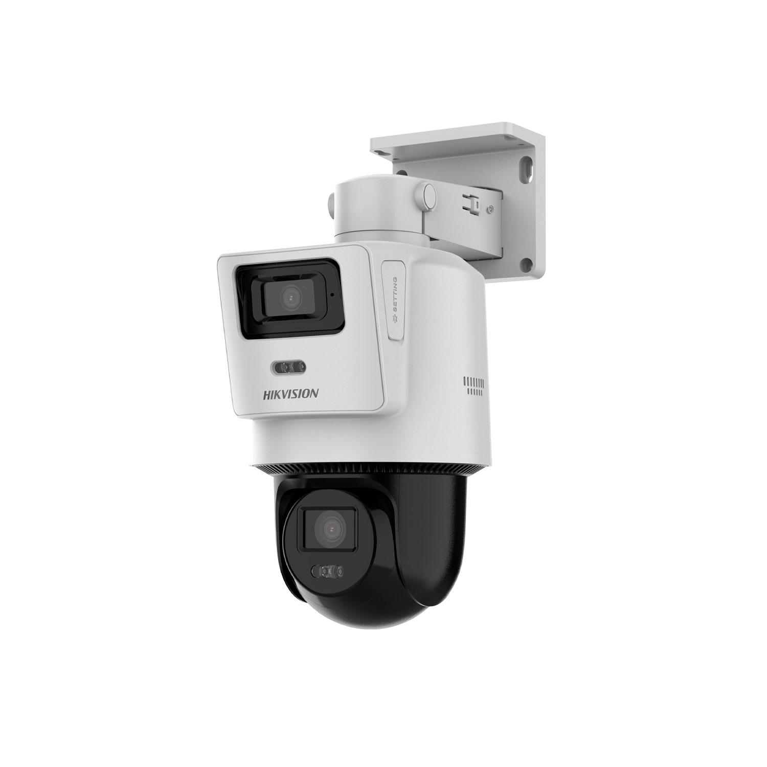 CÁMARA SEGURIDAD IP HIKVISION DS-2SE2C400MWG-E/14 4MP DOBLE LENTE DOMO PT DETECCIÓN VEHÍCULOS - 4