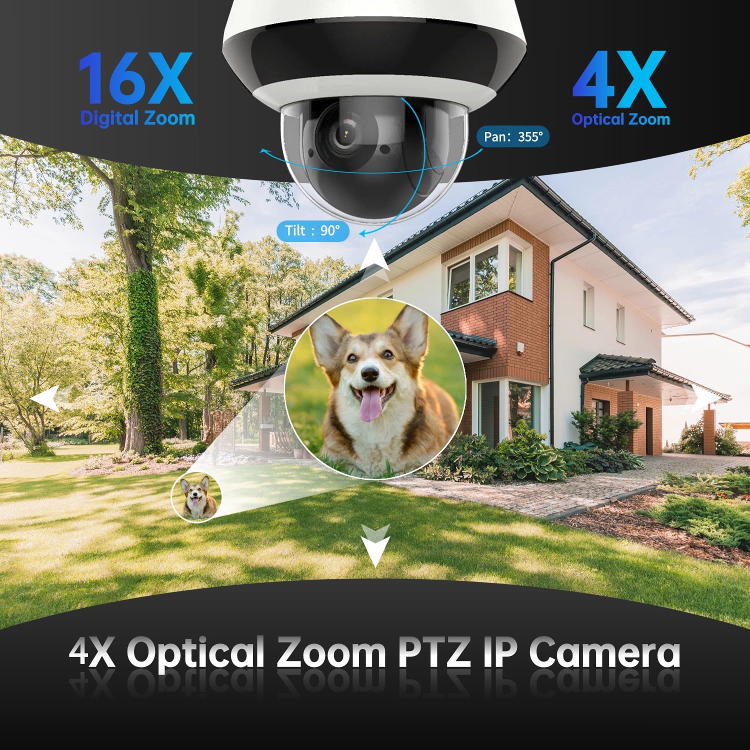 CÁMARA SEGURIDAD IP HIKVISION DS-2DE2A404IWG1-E/W 4MP MINI PTZ DETECCIÓN VEHÍCULOS ZOOM ÓPTICO - 4