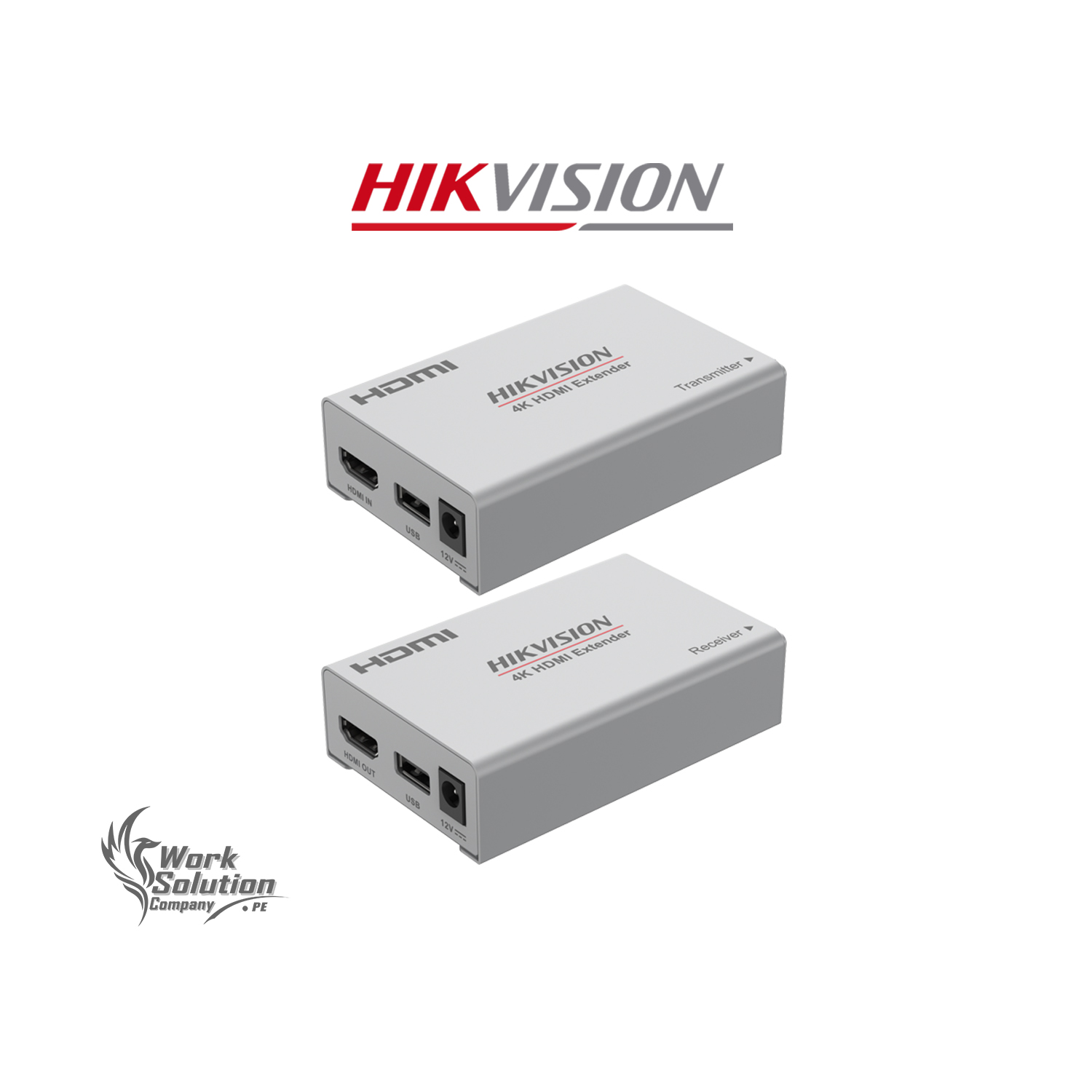 EXTENSOR DE SEÑAL HDMI HIKVISION DS-52EX01HI-4K VIDEO AUDIO 4K HASTA 120M DVR/NVR - 1