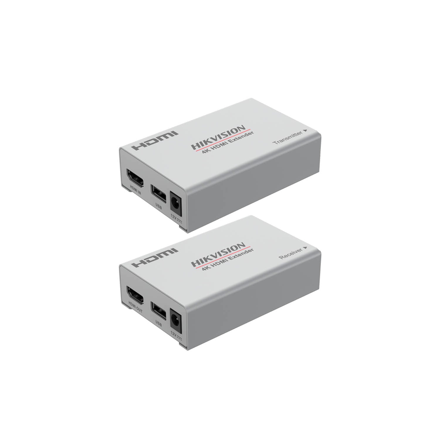 EXTENSOR DE SEÑAL HDMI HIKVISION DS-52EX01HI-4K VIDEO AUDIO 4K HASTA 120M DVR/NVR - 4