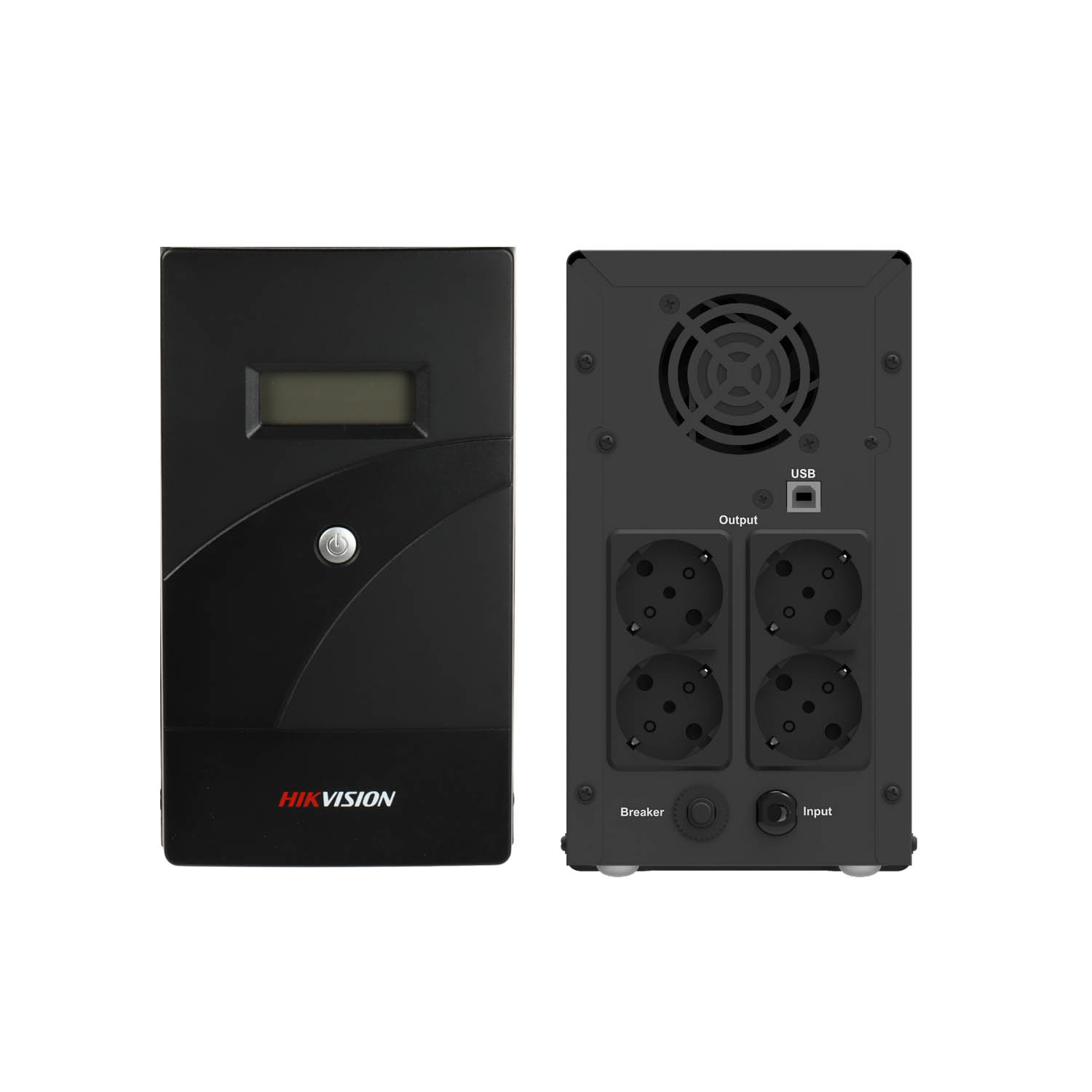 UPS HIKVISION DS-UPS2000-R 2000VA/1200W 4 TOMAS BATERÍAS 12V 9AH SCHUKO PANTALLA LCD AVR USB - 4