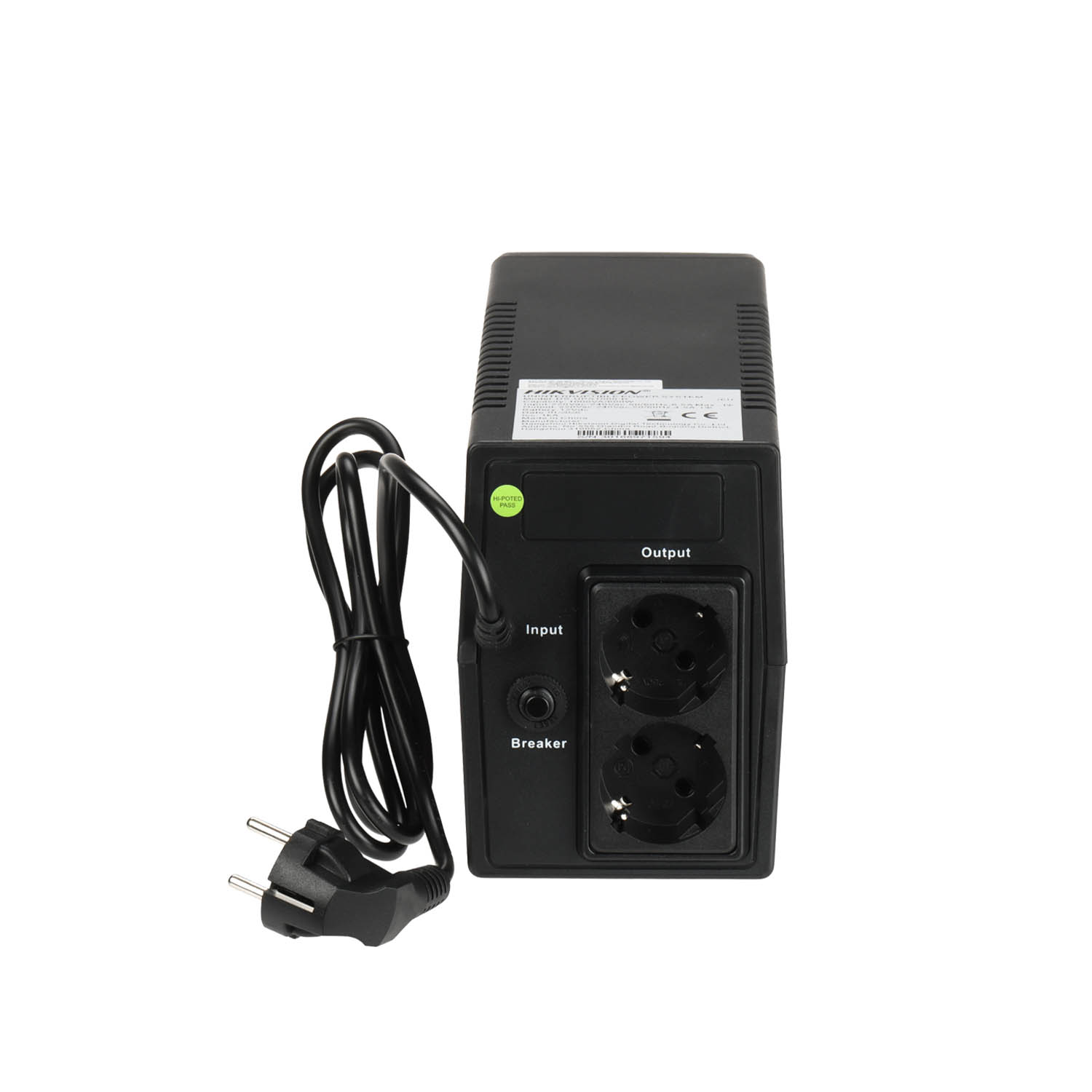 UPS HIKVISION DS-UPS1000-R 1000VA/600W 2 TOMAS BATERÍA 12V 9AH ENTRADA SALIDA SCHUKO AVR - 4