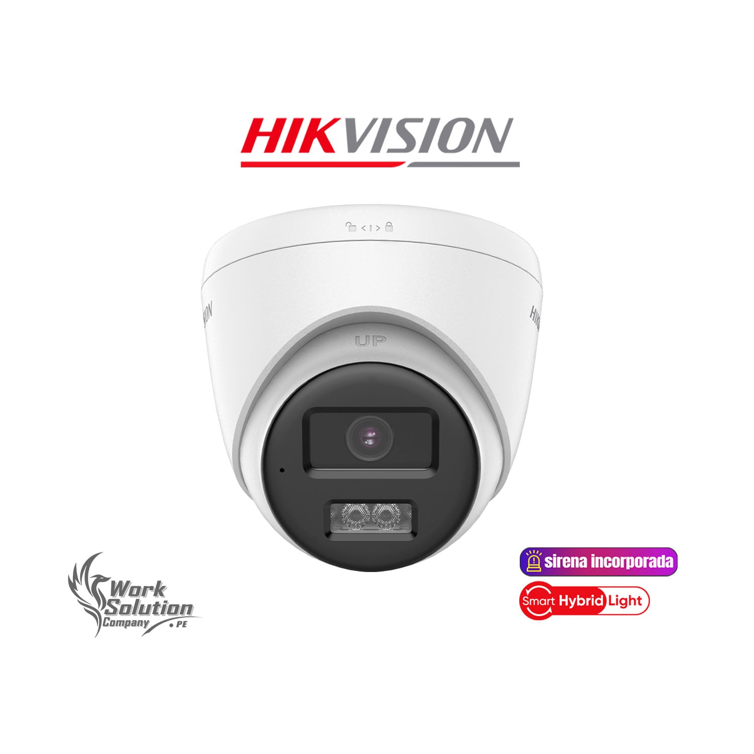 CÁMARA SEGURIDAD HIKVISION DS-2CE78K0T-LXTS 3K DOMO ANALÓGICA AUDIO BIDIRECCIONAL LUZ ALARMA - 1