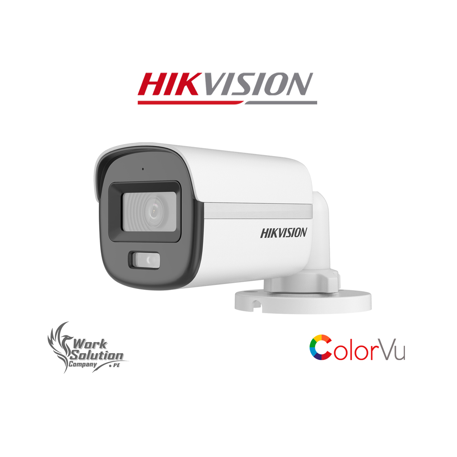 CÁMARA SEGURIDAD HIKVISION DS-2CE10DF0T-LPFS 2MP TUBO ANALÓGICA COLORVU AUDIO - 1