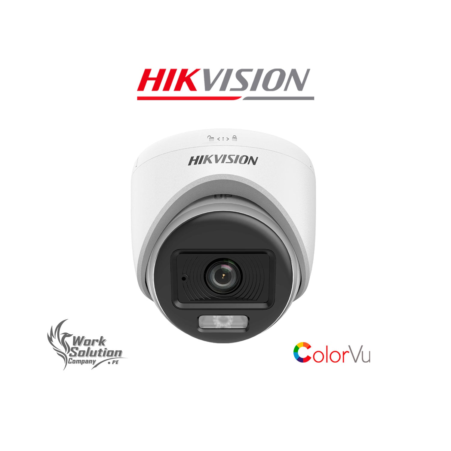 CÁMARA SEGURIDAD HIKVISION DS-2CE70DF0T-LPFS 2MP DOMO ANALÓGICA COLORVU AUDIO IR 20M - 1