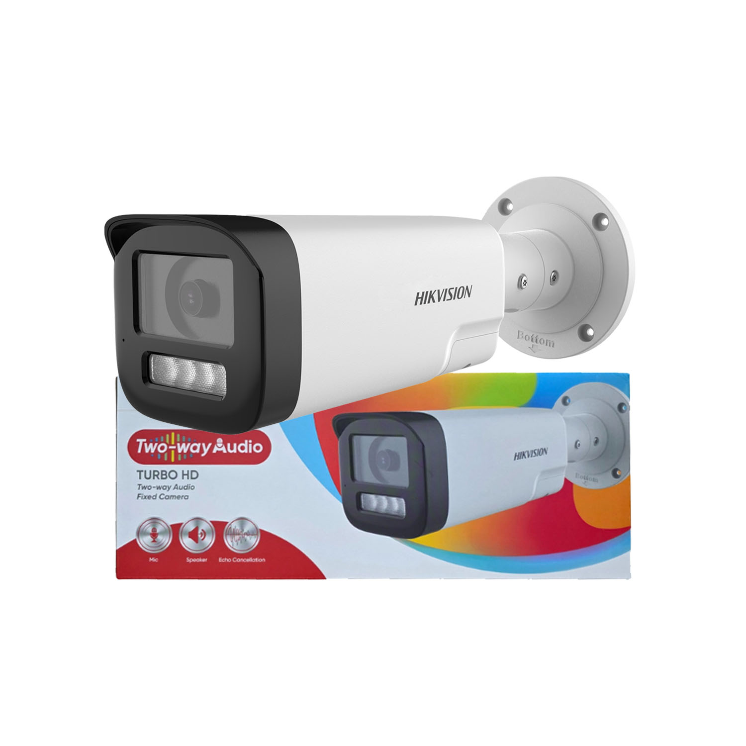 CÁMARA SEGURIDAD HIKVISION DS-2CE19D0T-LTS 2MP TUBO ANALÓGICA AUDIO BIDIRECCIONAL LUZ INTELIGENTE - 4
