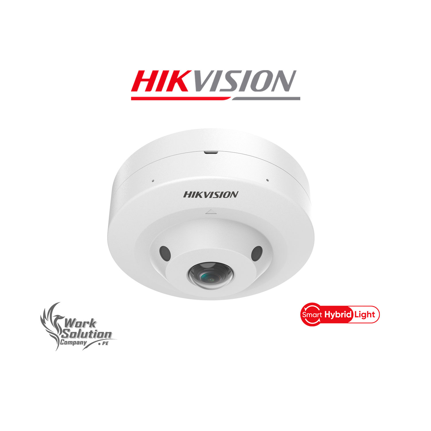 CÁMARA SEGURIDAD HIKVISION DS-2CE52K0T-LPS 5MP OJO DE PEZ VISIÓN 180 AUDIO INCORPORADO - 1