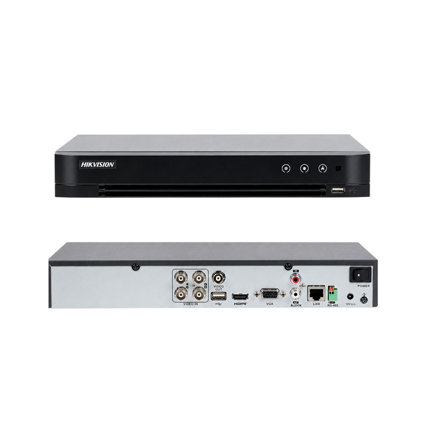 GRABADOR DVR HIKVISION IDS-7204HTHI-M1/XT 4 CANALES ACUSENSE 4K DETECCIÓN PERSONAS 1HDD - 4